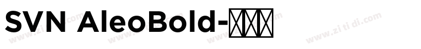 SVN AleoBold字体转换